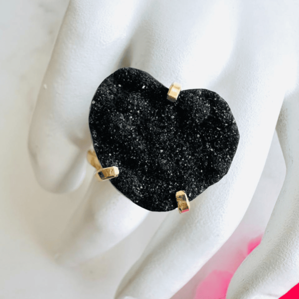 Corazón druzy de cuarzo 3